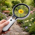 Handheld Magnifier 45x Dual Lenses LED Lighting