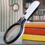 Handheld Magnifier 45x Dual Lenses LED Lighting