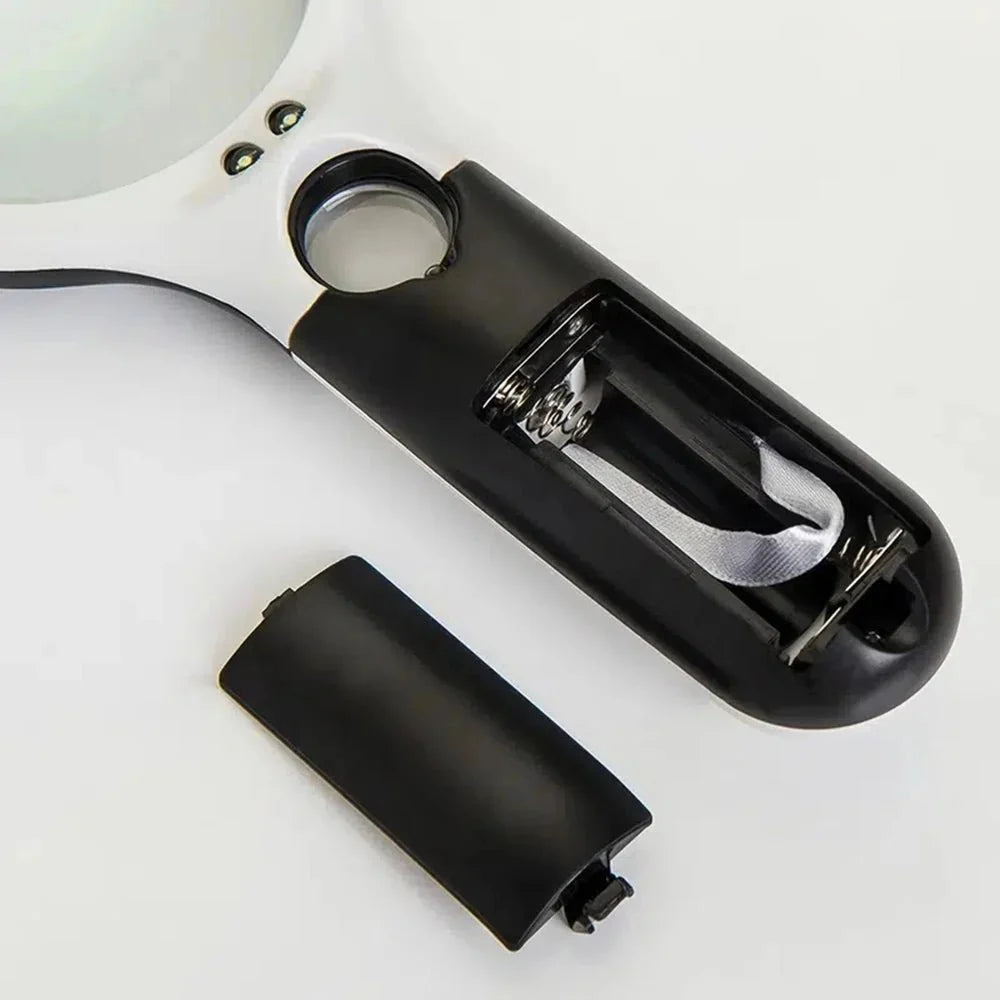 Handheld Magnifier 45x Dual Lenses LED Lighting