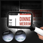 Handheld Magnifying Glass 3x LED Lighting Large Viewing Area