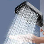 Handheld Shower Head Pressure-Boosting 4 Spray Modes Wipe-Clean Nozzles