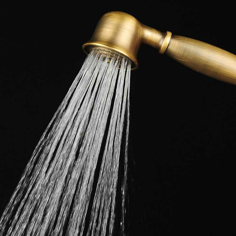 Handheld Showerhead Rust-Resistant Metal Massage Jet Hose & Wall Bracket