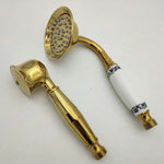 Handheld Showerhead Rust-Resistant Metal Massage Jet Hose & Wall Bracket