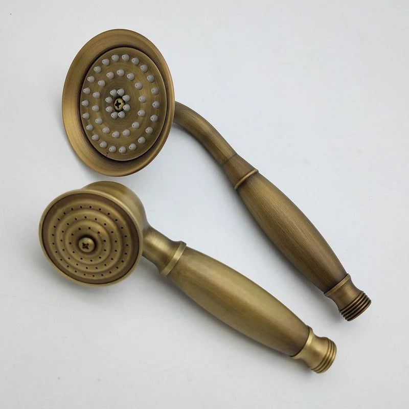 Handheld Showerhead Rust-Resistant Metal Massage Jet Hose & Wall Bracket