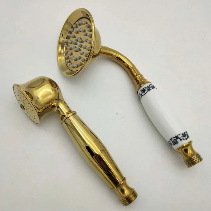 Handheld Showerhead Wall Mounted Swivel Rust Resistant Metal