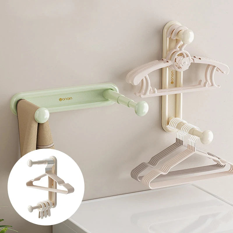 Hanger Organizer Double-Layer Adjustable No-Drill Mount
