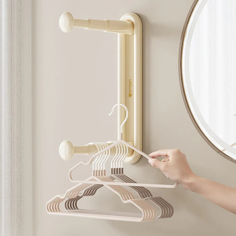 Hanger Organizer Double-Layer Adjustable No-Drill Mount