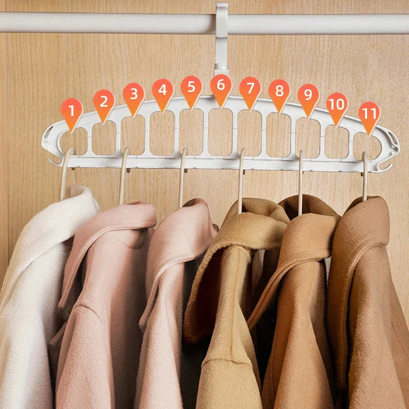 Hanger Organizer Multi-Position Space-Saving Plastic