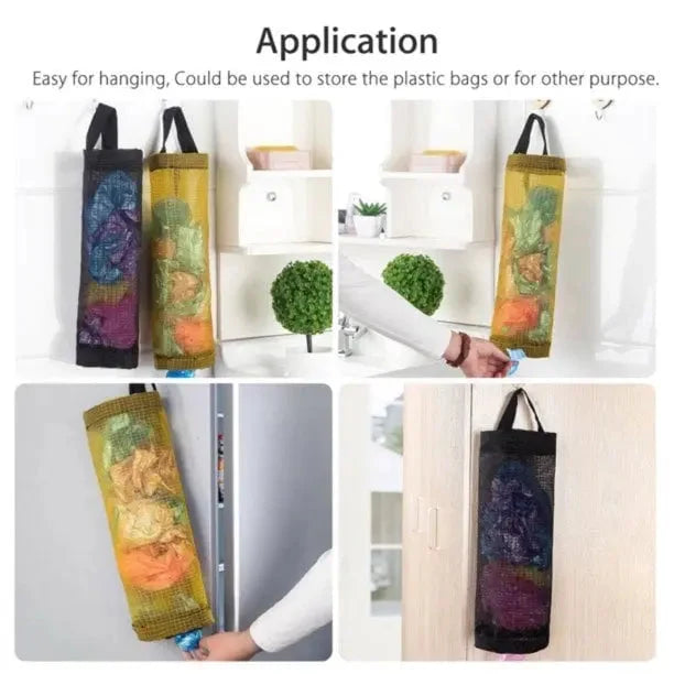 Hanging Bag Organizer Breathable Mesh Elastic Opening