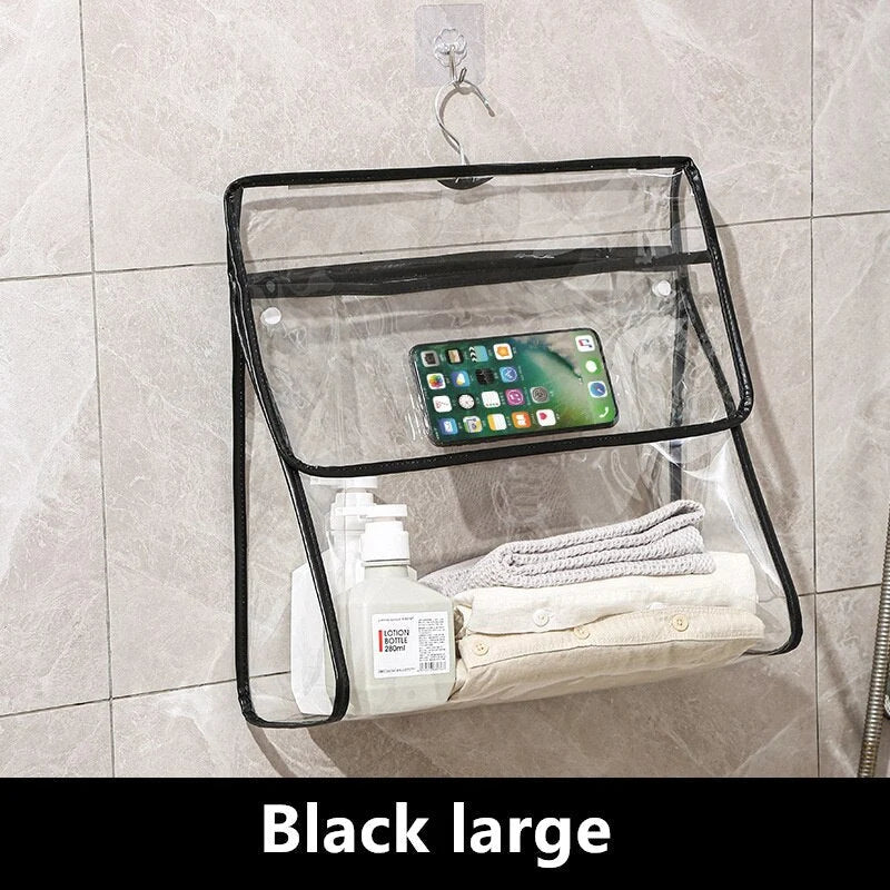 Hanging Bathroom Organizer Transparent Waterproof Touchscreen Pocket