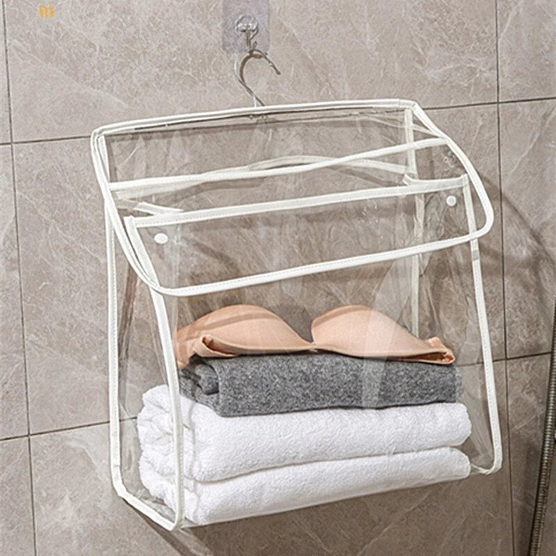 Hanging Bathroom Organizer Transparent Waterproof Touchscreen Pocket