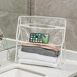 Hanging Bathroom Organizer Transparent Waterproof Touchscreen Pocket