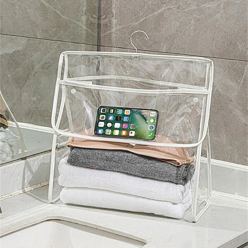 Hanging Bathroom Organizer Transparent Waterproof Touchscreen Pocket