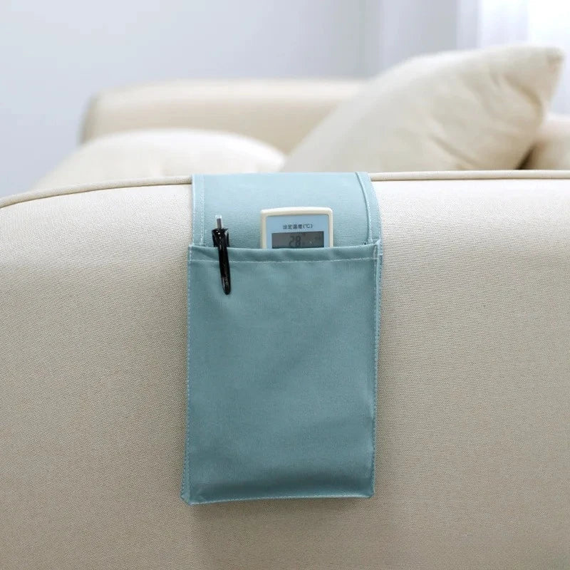 Hanging Bed Organizer Cotton-Linen Multiple Pockets