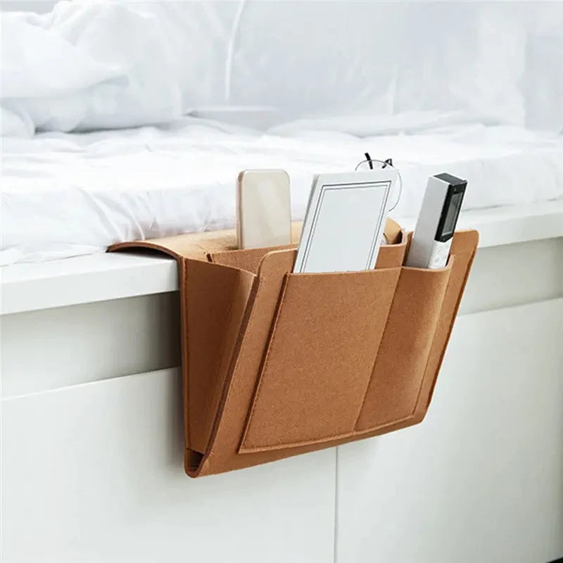 Hanging Bed Organizer Multi-Pocket Felt Set of 2