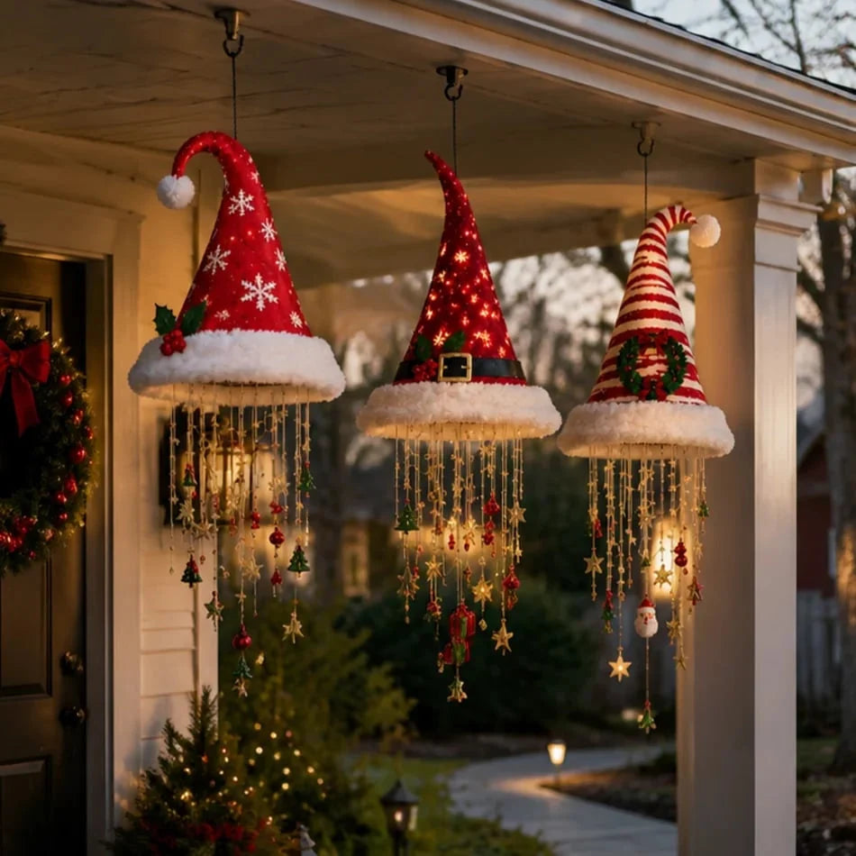 Hanging Christmas Decoration Warm Lights Cascading Ornaments
