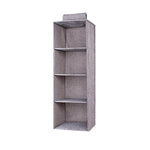 Hanging Closet Organizer Cotton-Linen Foldable Multi-Layer