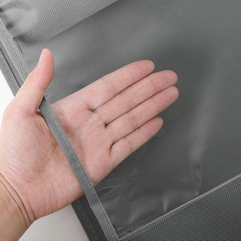 Hanging Closet Organizer Foldable 360 Degree Rotating Transparent Pockets