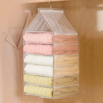 Hanging Closet Organizer Multi-Compartment Foldable Design