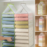 Hanging Closet Organizer Multi-Compartment Foldable Design