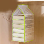 Hanging Closet Organizer Multi-Compartment Foldable Design