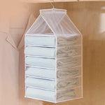 Hanging Closet Organizer Multi-Compartment Foldable Design