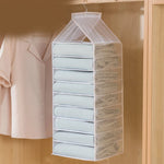 Hanging Closet Organizer Multi-Compartment Foldable Design