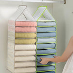 Hanging Closet Organizer Multi-Compartment Foldable Design
