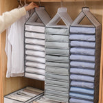 Hanging Closet Organizer Multi-Compartment Foldable Design