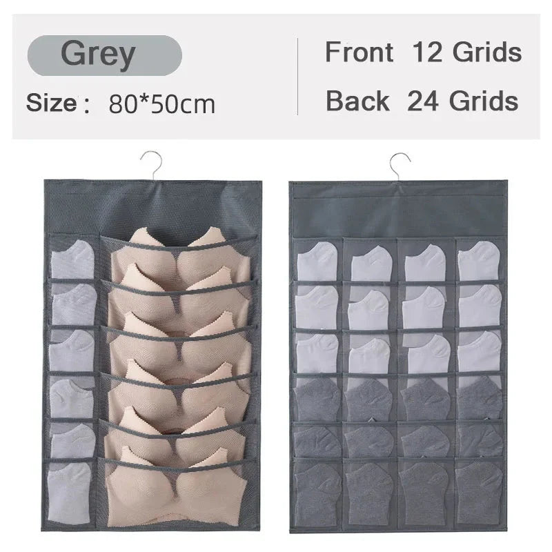 Hanging Closet Organizer Multi-Compartment Machine Washable