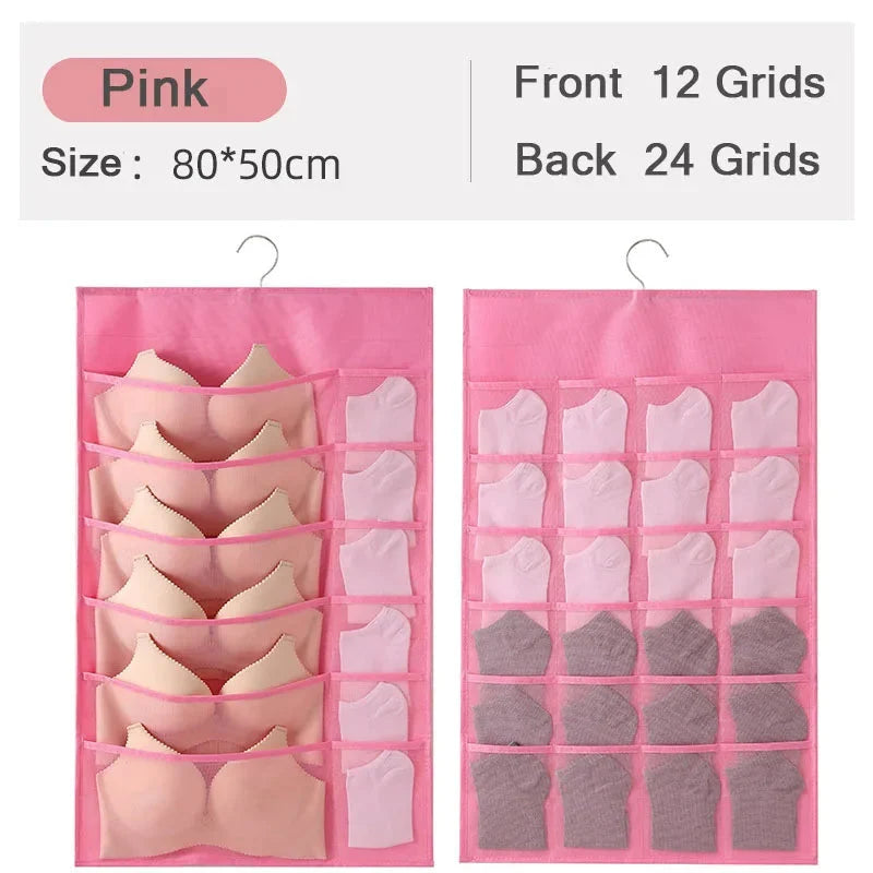 Hanging Closet Organizer Multi-Compartment Machine Washable