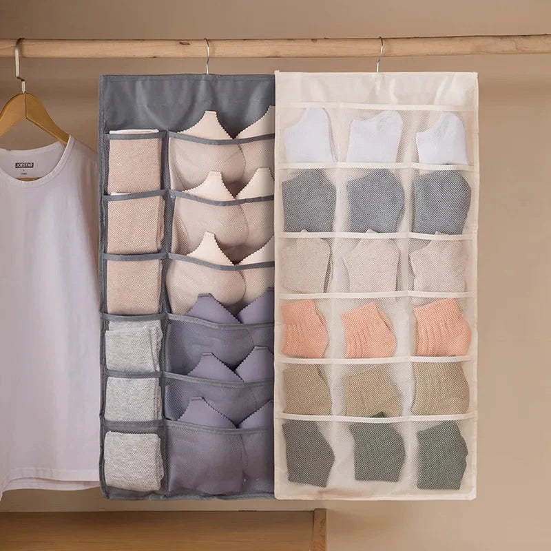 Hanging Closet Organizer Multi-Compartment Machine Washable