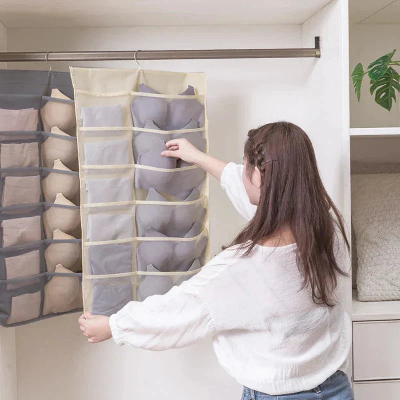Hanging Closet Organizer Multi-Compartment Machine Washable