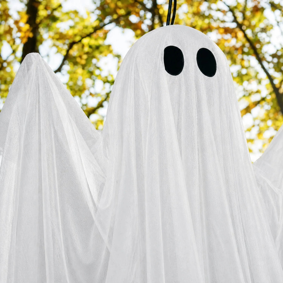 Hanging Ghost Decoration 46.9-Inch Draped LED Options