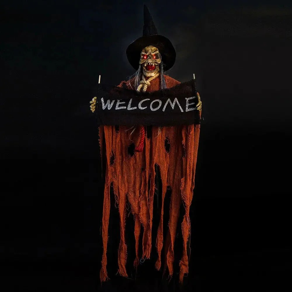 Hanging Ghost Motion-Activated Screams & LED Eyes