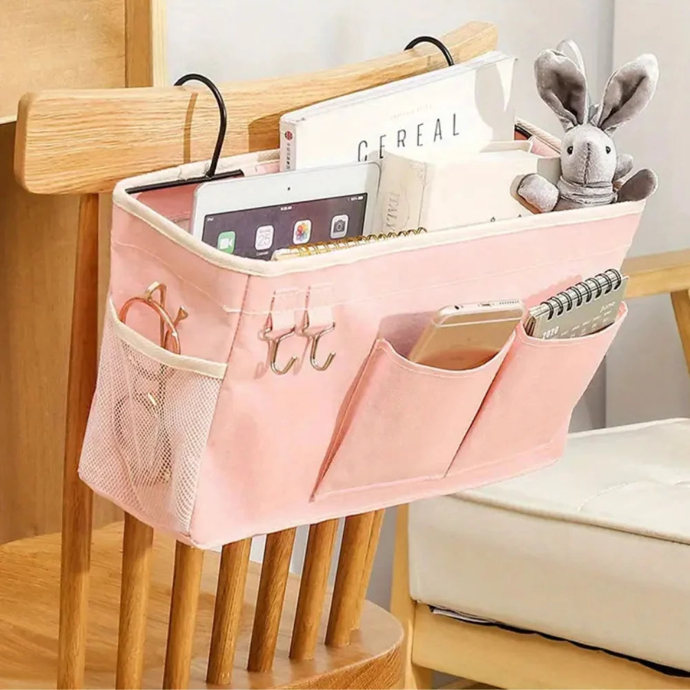 Hanging Organizer Bag Multi-Pocket With Side Hooks