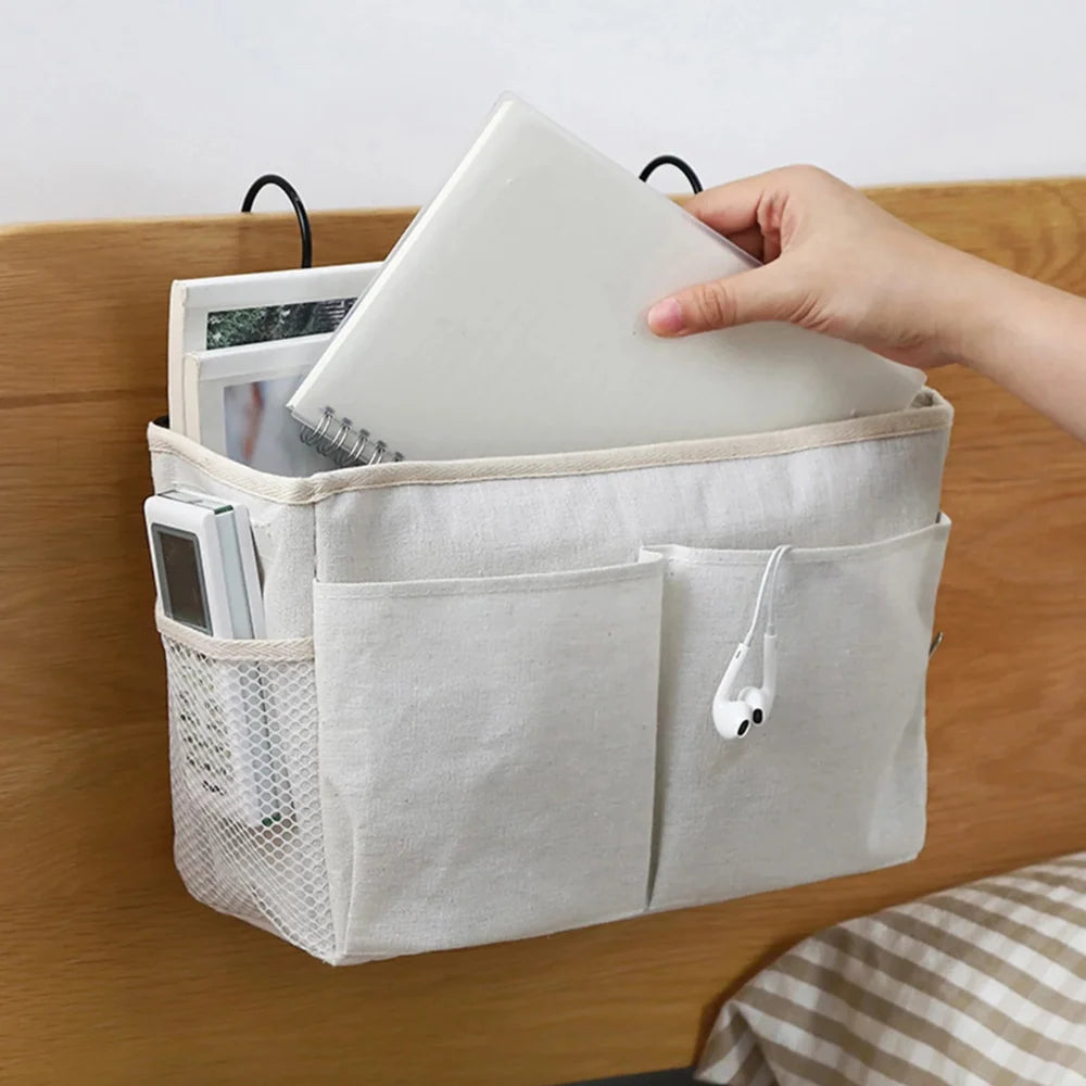 Hanging Organizer Bag Multi-Pocket With Side Hooks