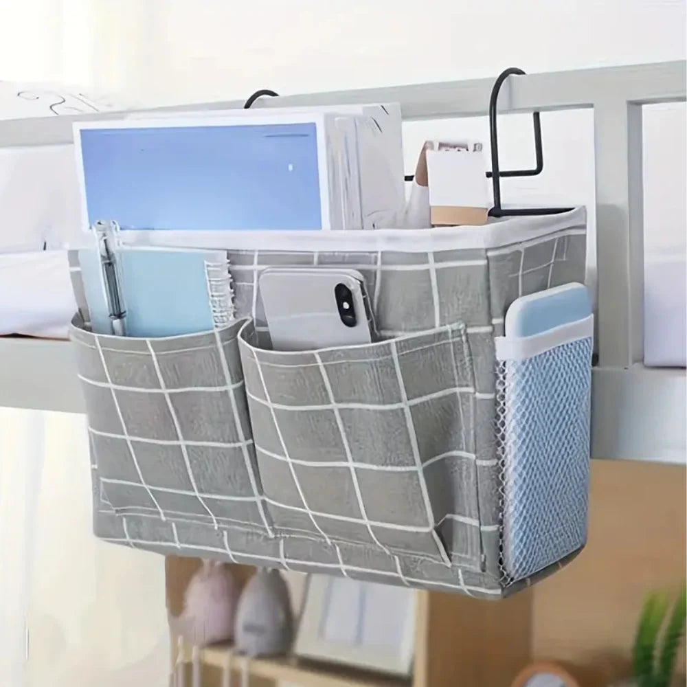 Hanging Organizer Bag Multi-Pocket With Side Hooks