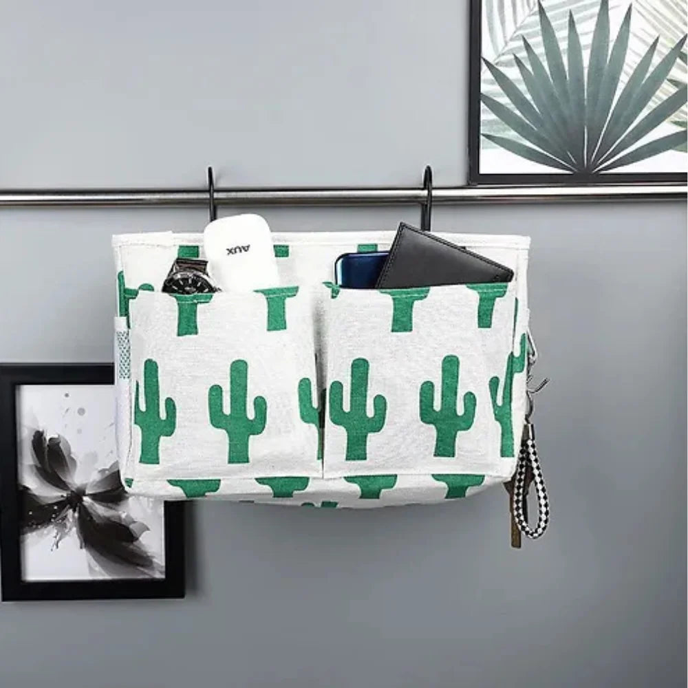 Hanging Organizer Bag Multi-Pocket With Side Hooks