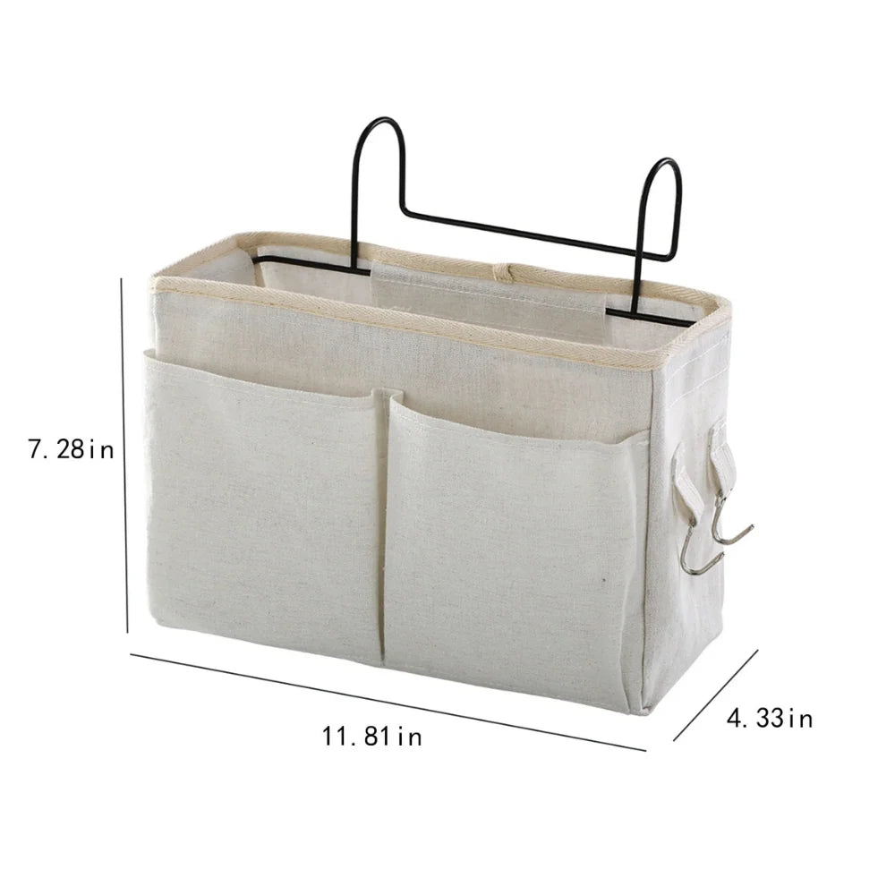 Hanging Organizer Bag Multi-Pocket With Side Hooks