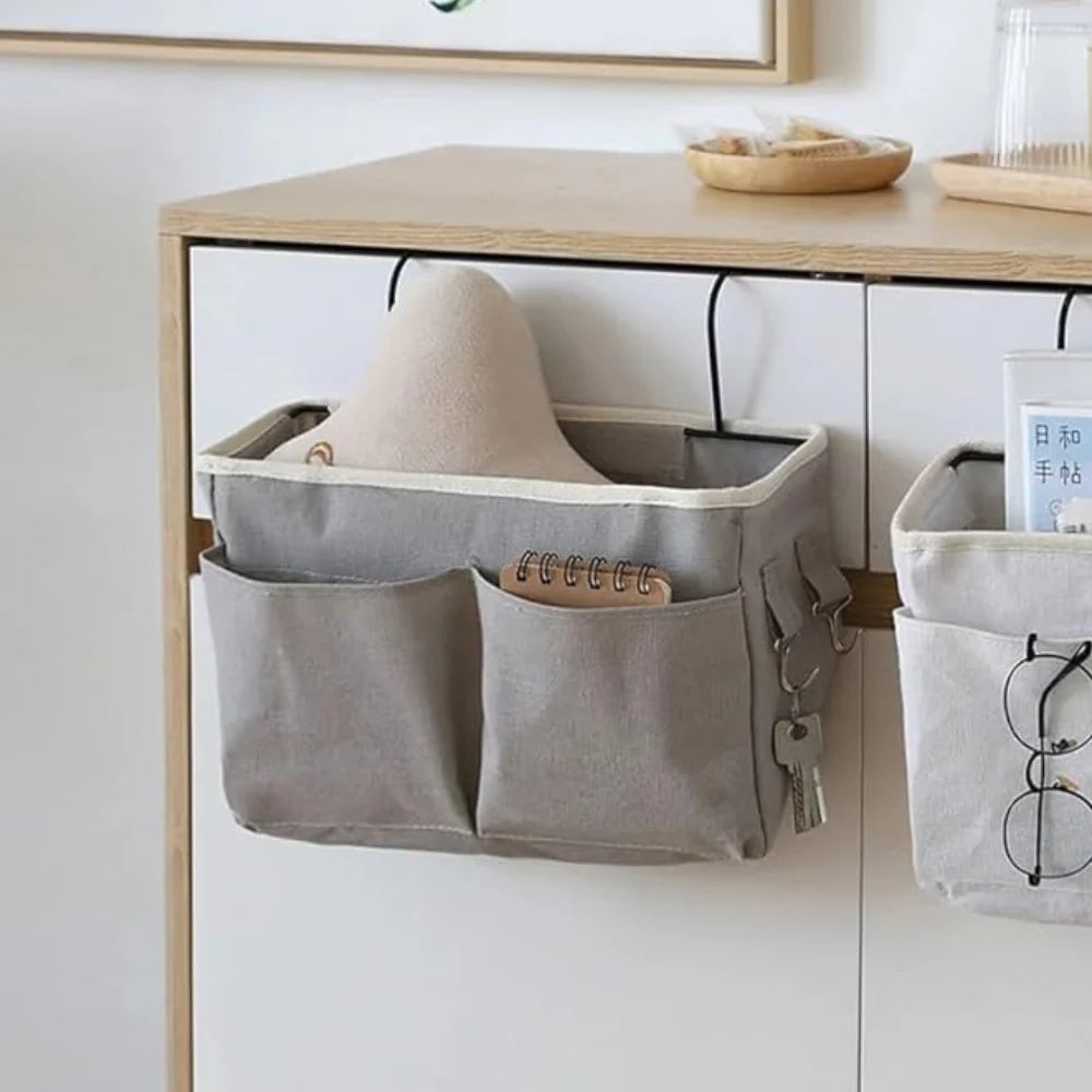 Hanging Organizer Bag Multi-Pocket With Side Hooks