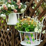 Hanging Plant Basket Iron No-Drill Railing Hook