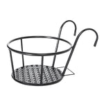 Hanging Plant Basket Metal Weather-Resistant With Hooks