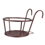 Hanging Plant Basket Metal Weather-Resistant With Hooks