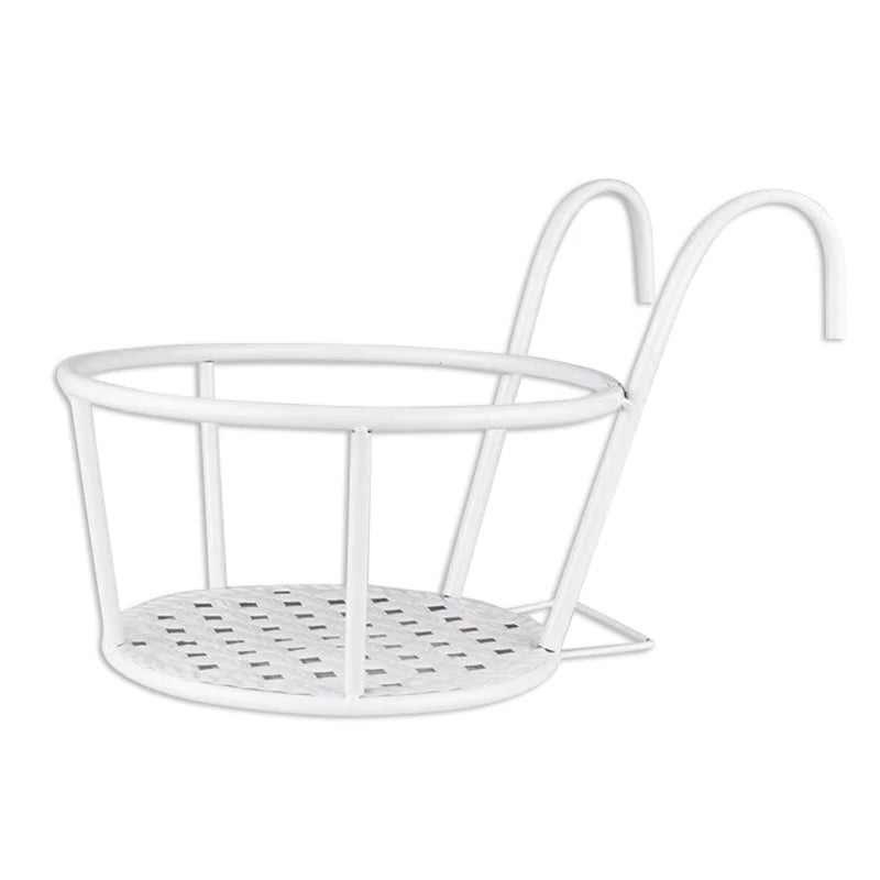 Hanging Plant Basket Metal Weather-Resistant With Hooks