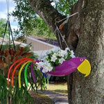 Hanging Planter Chicken-Shaped Vibrant Colors & Weather-Resistant