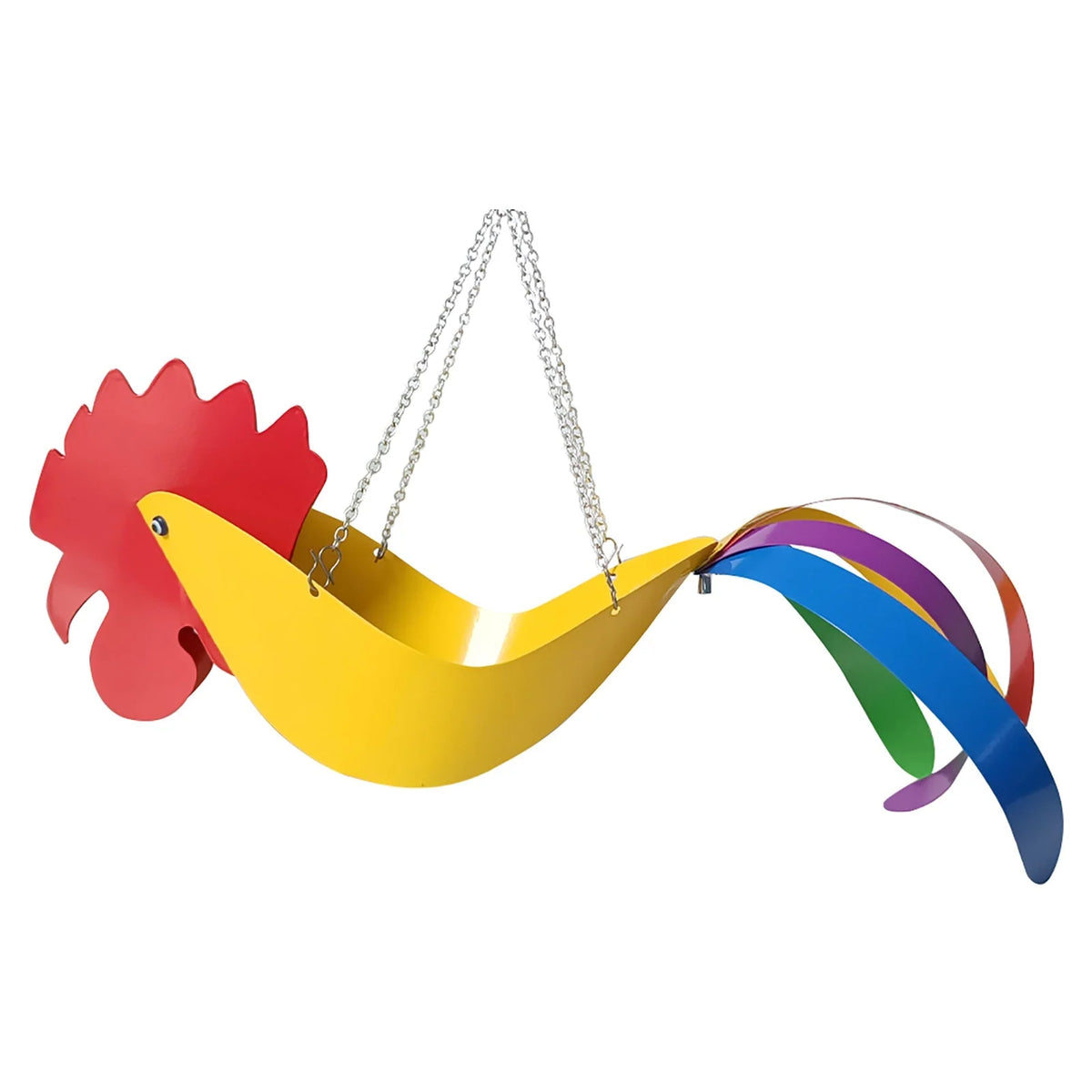 Hanging Planter Chicken-Shaped Vibrant Colors & Weather-Resistant