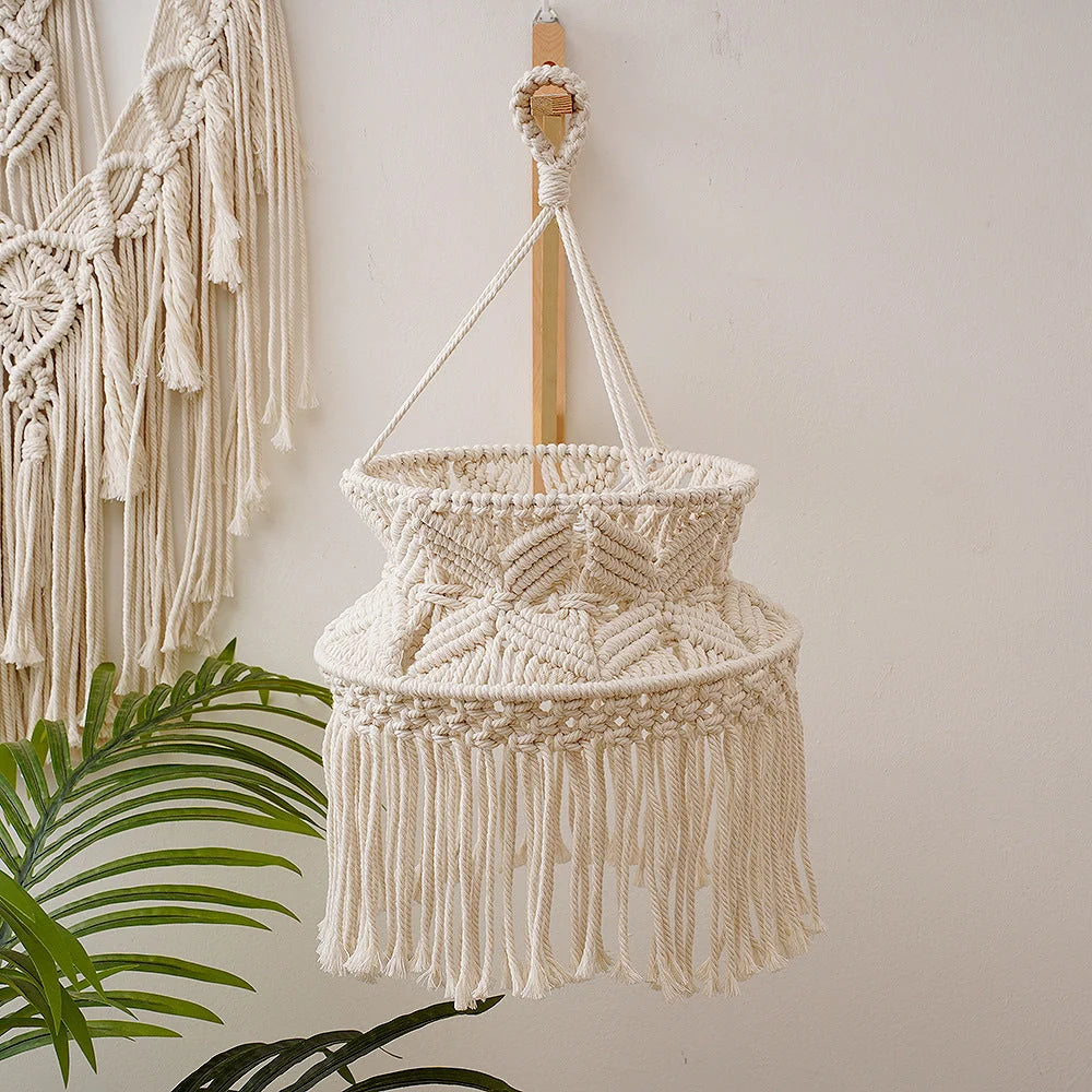 Hanging Planter Macramé Cotton Rope Handcrafted