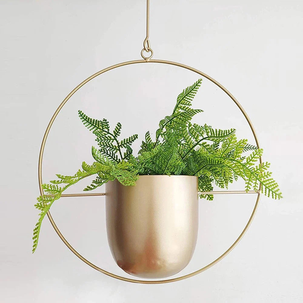 Hanging Planter Metal With Chain Indoor & Outdoor