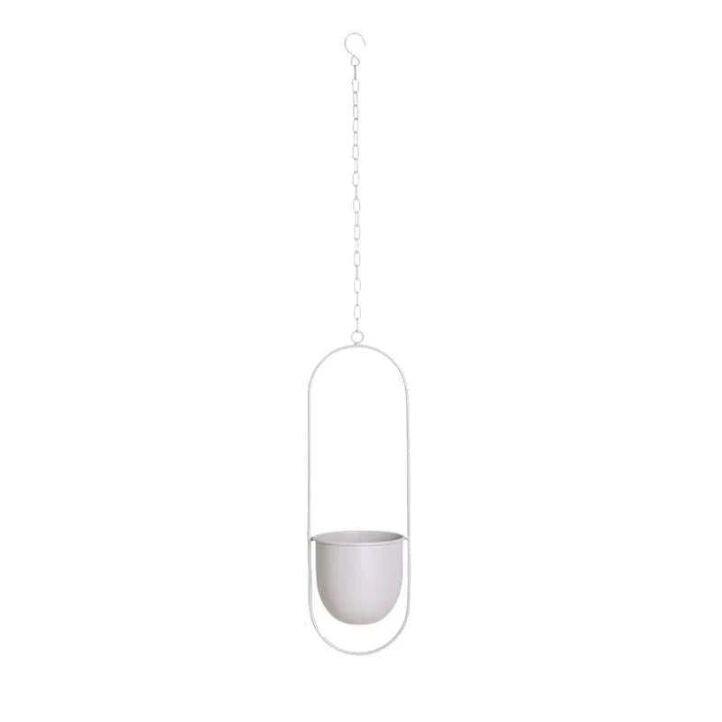 Hanging Planter Metal With Chain Indoor & Outdoor